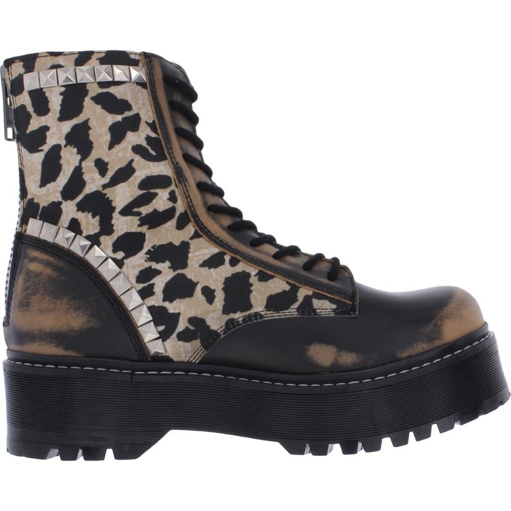 Steve Madden Avenger Leopard Studded Boat